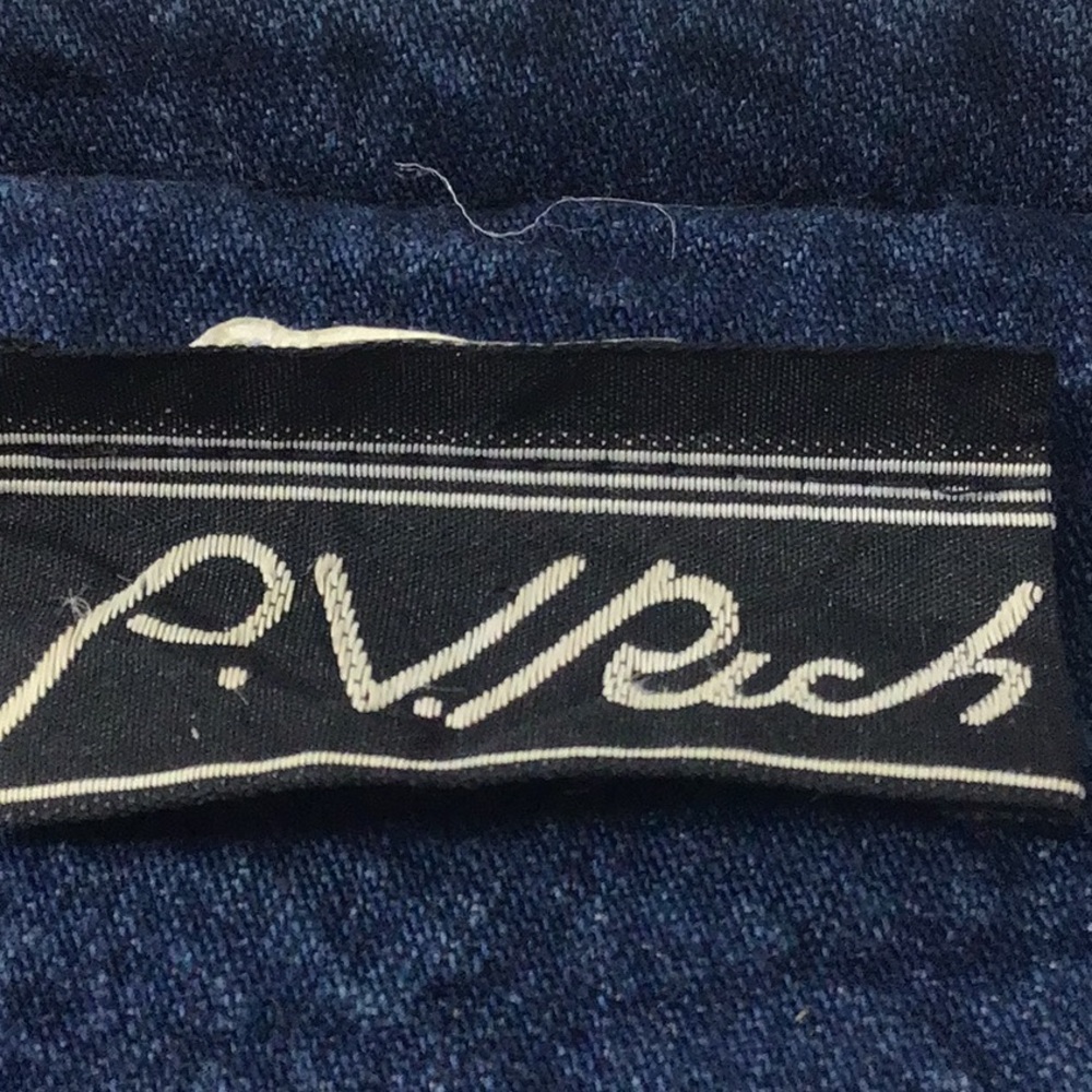 PV Rich Vintage Sz 5 Maxi/Midi Denim Prairie Style Drop Waisted Buttoned Dress. - Picture 6 of 7